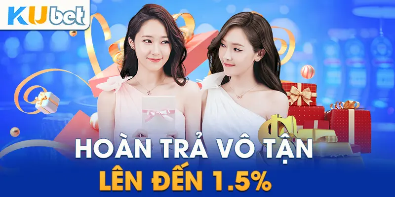 Hoàn trả vô tận lên đến 1.5%